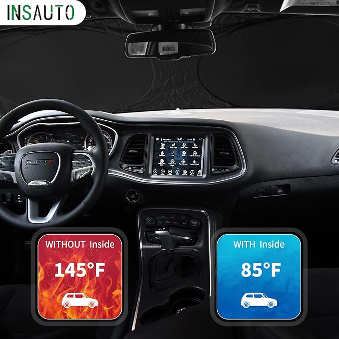 Sun Shade Sunshade Custom Fit for 2017-2020 Hyundai Elantra Accessories, Car Front Window Shield for Elantra Foldable 240T Silver Sun Visor Windshield Cover Blocks UV Rays Heat Keep Car Cooler