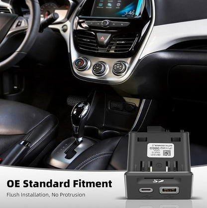 Console USB Port Replacement 13525431 Compatible with Chevy Silverado 1500 2019/Blazer 2019,3-Port USB Adapter Upgrade for GMC Sierra 1500 2019/ Acadia 2020,Replace 13529869