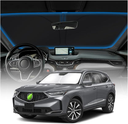 KUST Windshield Sun Shade for Acura MDX Accessories 2021-2024 2025 2026 Window Sunshade Sun Visor Protector Foldable Blocks UV Rays Keep Your Car Cooler