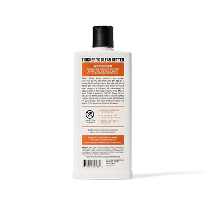 Duke Cannon Supply Co. Thick High Viscosity Body Wash – 3X Thicker, Cleansing Shower and Bath Gel, Mineral-Enriched for Men – Shower Gel – Men’s Body Scrub – Wayfinder (18 oz)
