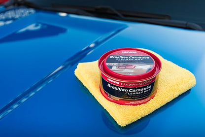 Mothers California Gold Brazilian Carnauba Cleaner Wax, 12 oz. Paste – Cleans & Waxes in One Step, Removes Oxidation & Swirls, Premium Carnauba Shine & Protection for All Paint Finishes (05500)