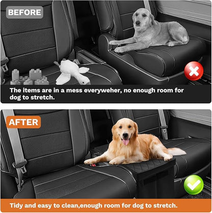 Shademax Car Seat Organizer for Toyota Sienna 2021-2025 2026 Accessories, Sienna Backseat Organizer Box Car Console Organizer for Kids Toys, Baby Supplies, Dog Toys, Travel Storage Box