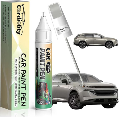 KAY Champagne Silver Touch Up Paint for Nissan, Color Accurate Car Paint Scratch Repair Pen, Quick & Easy Fix Automotive Chips and Nicks