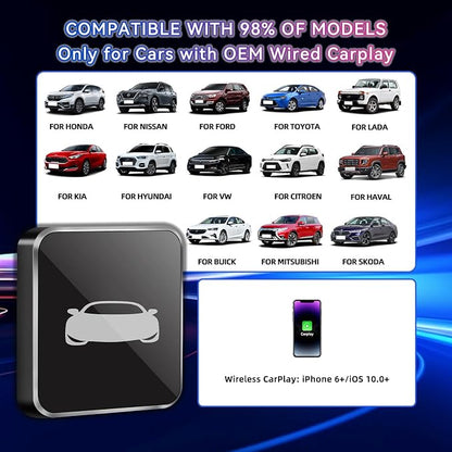 Car TV Adapter Wireless CarPlay, HDMI to USB Converter, Support Fire TV Stick, Game Consoles, Carplay HDMI Adapter Only for Wired CarPlay Cars (Model Year: 2015 to 2025)