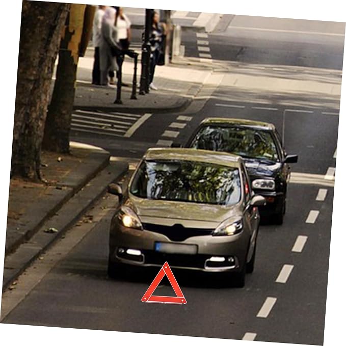 SOLUSTRE Truck Accessories Foldable Safety Triangle Road Reflectors Vehicle Safety Kit