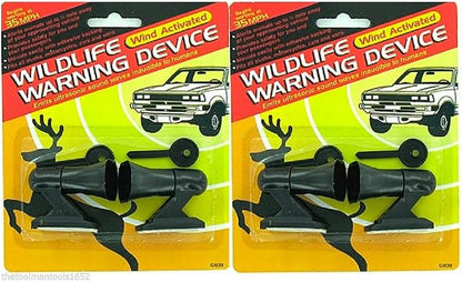 2 Packs Of Deer Whistles 4 pcs Wildlife Warning Devices Animal Alert Car Safety