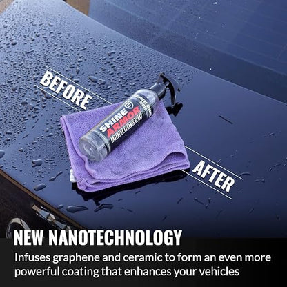 Graphene Ceramic Coating for Cars | Next Gen Car Wax Spray | Protect Paint Work with Highly Concentrated Hydrophobic Ceramic Detail Top Coat for Motorbikes, Trucks and Boats