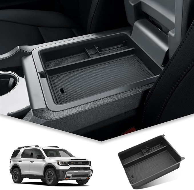 BIBIBO for 2026 Honda Passport Center Console Organizer 2026 Honda Passport RTL/TrailSport Elite/TrailSport Console Tray 2026 Passport Insert Glove Pallet Organizer 2026 Passport (Black-B)