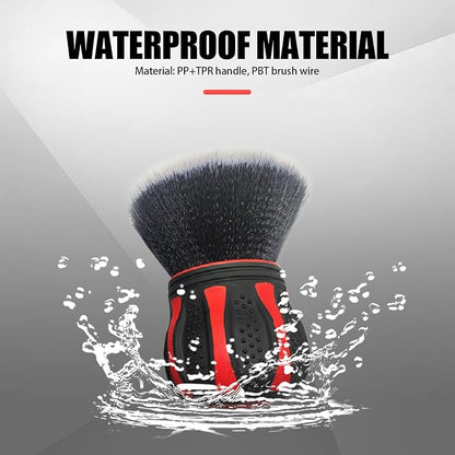 1 PC Car Detail Brush, Car Beauty Tools, Ultra Soft Detailing Brush with Storage Rack, Car Interior Cleaning Brush, for Most Cars (Red), LEEQJS1702RE-1PC