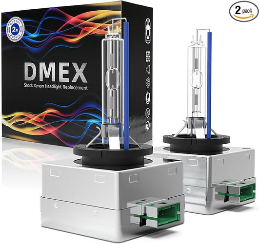 DMEX D3S HID Headlight Bulbs 6000K Cool White Xenon 35W 66340 42403 42302 Replacement - Pack of 2 (Not fit Halogen Headlamp)
