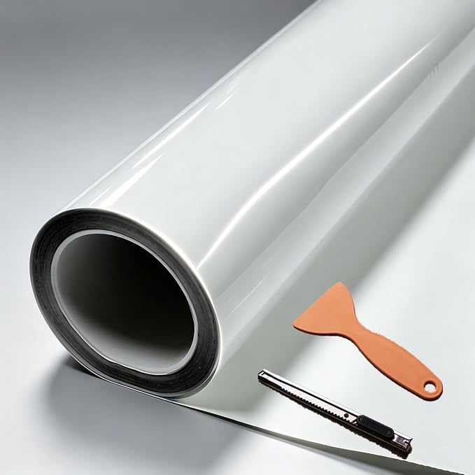 DIYAH Ultra-Gloss Elite PPF - 7.5 mil Optical Clear TPU Paint Protection Film with Premium White Liner - Supreme Clarity & Wet-Look Shine with Tools (Ultra 12" X 60" / 1 FT X 5 FT)