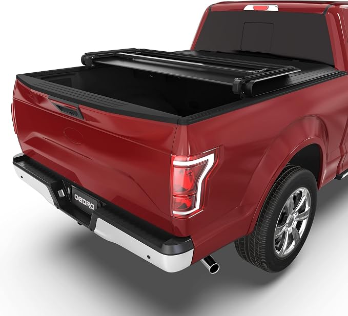 oEdRo Upgraded Tri-Fold Truck Bed Tonneau Cover Compatible with 2015-2026 Ford F-150 F150 5.5 Feet Bed