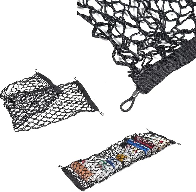 Rear Trunk Envelope Mesh Cargo Net Suitable for 2026 Toyota RAV4 Hybrid LE Limited SE Woodland Edition XLE Premium XSE Plug-ln GRSport Rear Trunk Mesh Cargo Storage Net Bag