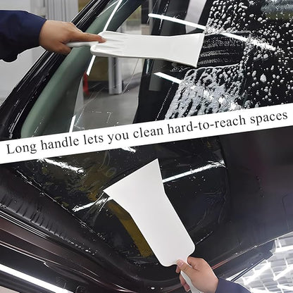 Yourkar Car Bulldozer Squeegee, Flat Long Handle Window Tint Film Installation Tools, Bulldozer Scraper for Car Front and Rear Windows Glass Cleaning, Universal Car Accessories