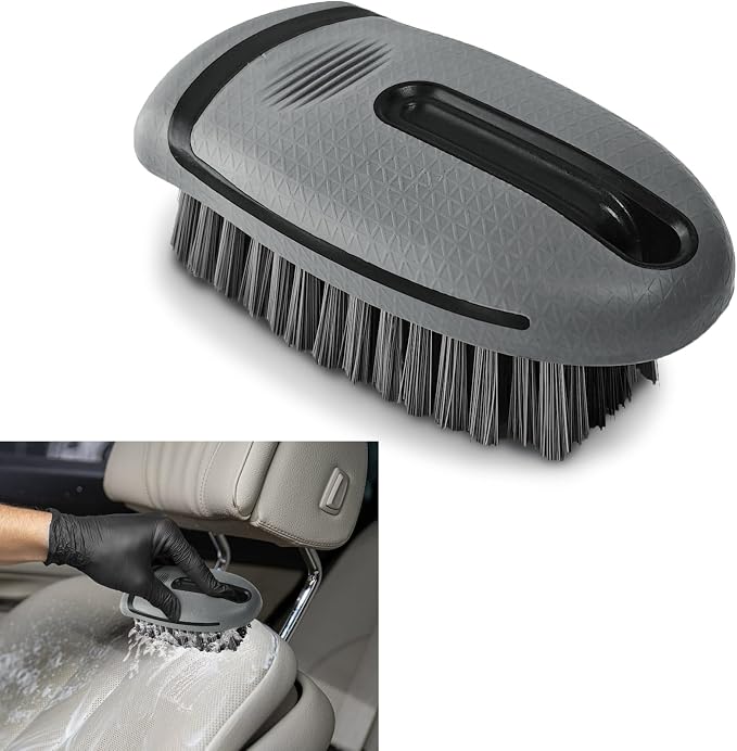 Carpet and Upholstery Cleaning Brush, Household Hard Bristle Brush, Car Plastic Gap Cleaning Brush, Universal Auto Detailing Brush for Car Interior Seat, Clothes and Sofa Cleaning