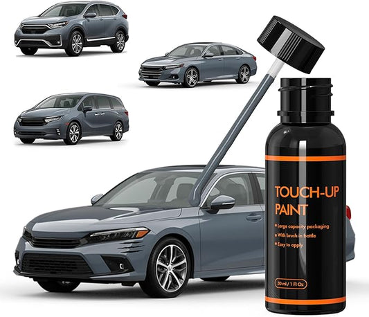 NH877P Sonic Gray Touch Up Paint for Honda, DIY Car Paint Scratch Repair Kit, Automotive Paints, Quick & Easy Fix Scratch Repair for Civic/CR-V/Odyssey/Accord/Pilot/Passport/Ridgeline/Freed