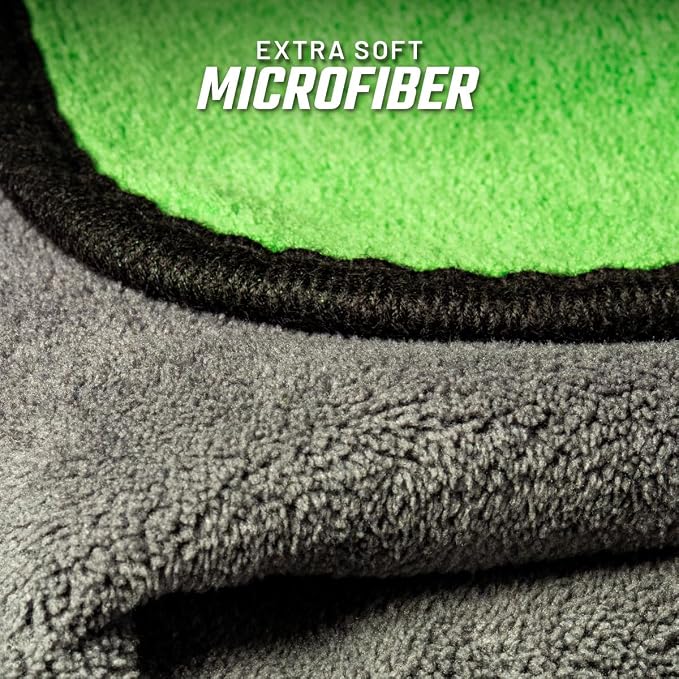 Slick Products Microfiber Towel 16 x 16 Inch – Extra Soft, Dual-Sided, Scratch-Free Cleaning & Drying Cloth for Cars, Trucks, Off-Road, and Home Use – Maximum Absorbency & Dust Pickup