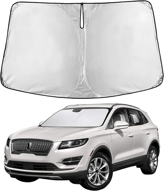 EcoNour Windshield Sunshade Compatible for Lincoln MKC 2015-2017 2018 2019, Sun Visor for Front Windshield & Window Sun Shade Cover, UV Heat Blocker & Protector, Car Accessories
