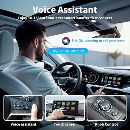 Wireless Carplay Adapter for Apple iPhone, Convert Wired to Wireless Car Play Adapter with Seamless Connection, Mini Appe CarPlay Wireless Adapter Compatible with Cars from 2018 & iOS 10+