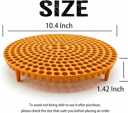 10.4" Heavy Duty Car Wash Bucket Insert (2-Pack) & Wash Mitt Kit - 10.6 oz Detailing Dirt Separator & Grit Trap, Scratch-Free Auto Wash, Fits 3.5 to 5 Gallon Buckets (Orange Kit)