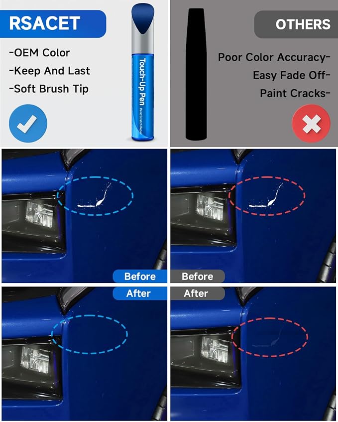 G9 Vista Blue Metallic Touch Up Paint Compatible with Ford Exact Match Touch Up Paint Car Scratch Repair