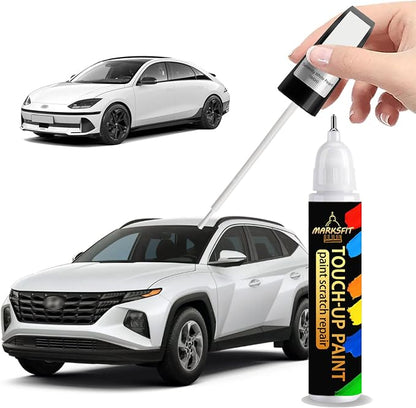 Serenity White Pearl(W6H) Touch Up Paint For Hyundai Exact Match-Chips and Nicks 2 in 1 Car Paint Pen Scratch Rapair for Accent/Creta/Elantra/TUCSON/SANTA