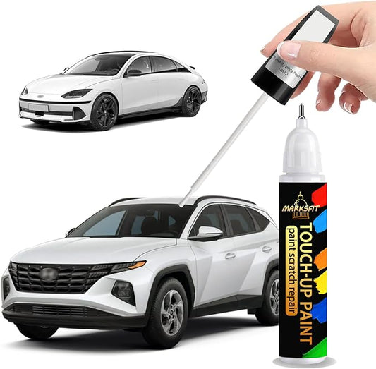 Serenity White Pearl(W6H) Touch Up Paint For Hyundai Exact Match-Chips and Nicks 2 in 1 Car Paint Pen Scratch Rapair for Accent/Creta/Elantra/TUCSON/SANTA