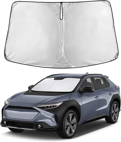 EcoNour Windshield Sunshade Compatible for Subaru Solterra 2023 2024 2025, Sun Visor for Front Windshield & Window Sun Shade Cover, UV Heat Blocker & Protector, Car Accessories