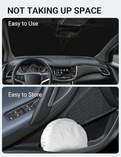 Proadsy Custom Fit 2013-2023 Chevrolet Trax LS/1RS/LT/2RS/ACTIV SUV Windshield Sun Shade 4-Layer Foldable Front Sunshade Protector Sun Visor Blocks UV Rays Keep Car Cooler