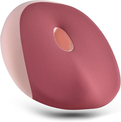FLORICH Large Car Seat Cushion for Long Sitting, Ergonomic Memory Foam Driving Seat Cushion for Back & Sciatica Pain Relief, Non-Slip Washable Seat Cushion for Car, Driver, Office-Pink