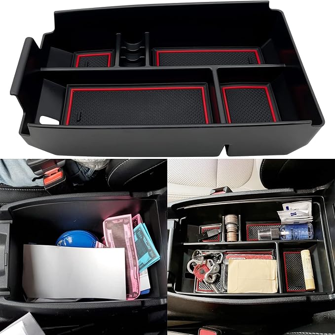 Compatible with Ford Escape 2020 2021 2022 2023 2024 2025 2026, Bronco Sport 2021-2023 2024 2025 2026 Accessories Center Console Tray Organizer, Armrest Secondary Storage Box