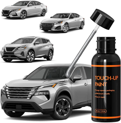 K23 Brilliant Silver Touch Up Paint for Nissan, DIY Car Paint Scratch Repair Kit, Automotive Paints, Quick & Easy Fix Scratch Repair for Rogue/Sentra/Altima/Frontier/Pathfinder/Kicks/Versa