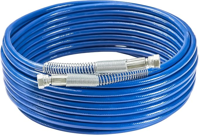VEVOR 50ft Airless Paint Sprayer Hose, 1/4 in Universal Airless Paint Spray Hose, 4350 PSI High Pressure Flexible Airless Sprayer Hose, Multi-Layer Reinforced Steel Wire Braid Hose for Paint Sprayer