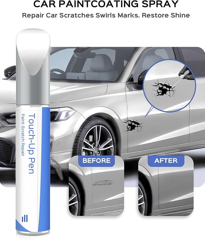 NH-578 Taffeta White Touch Up Paint Compatible with Honda Exact Match Chips and Nicks Touch Up