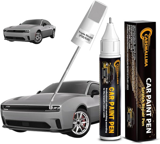 Triple Nickel(PSE/SSE) Car Touch Up Paint for Dodge, Color Accurate Car Paint Scratch Repair Pen Kit Quick & Easy Fix Vehicle Chips and Automotive Nicks Scuff