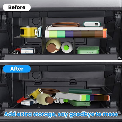 DIAMOOKY 3PCS Center Console Organizer Compatible with Toyota 4Runner 2024 2023 2022 2021 2020 2019-2010 Glove Box Organizer Gear Shift Tray Armrest Storage Box 5th Gen 4 Runner Accessories