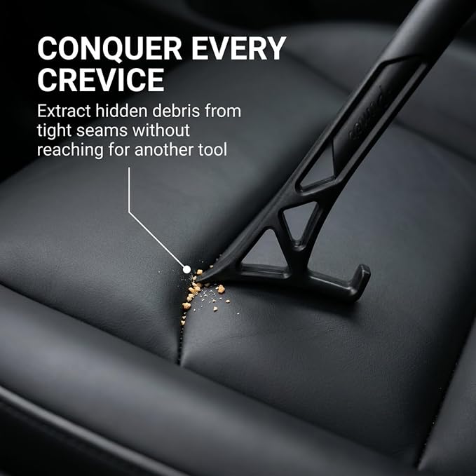 Boars Hair Detailing Brush, 3 in 1 Patent Pending in House Design from Proper. Detail Automotive Interior or Exterior, get Professional Results with Proper Detail Brushes Car Detailing