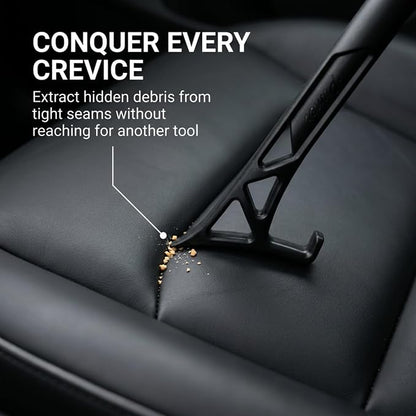 Boars Hair Detailing Brush, 3 in 1 Patent Pending in House Design from Proper. Detail Automotive Interior or Exterior, get Professional Results with Proper Detail Brushes Car Detailing