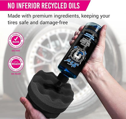 H.O.W AUTO DETAILING & CARE H.O.W 8 oz Wet Tire Shine Dressing，Tire Coating for Wheel Shine