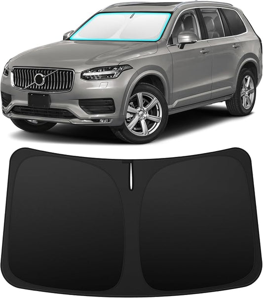 INSAUTO Custom Fit Windshield Sun Shade Accessories for Volvo XC90 2016-2026, Foldable Front Window Sunshade, UV & Heat Reflector, Keeps Interior Cool, Includes Storage Bag