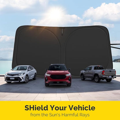 Car Windshield Sun Shade Compatible with 2016 2017 2018 2019 2020 2021 2022 Lexus RX350 RX350F Sport RX350L Accessories Foldable Front Window Sunshade Custom Windshield Cover Sun Visor