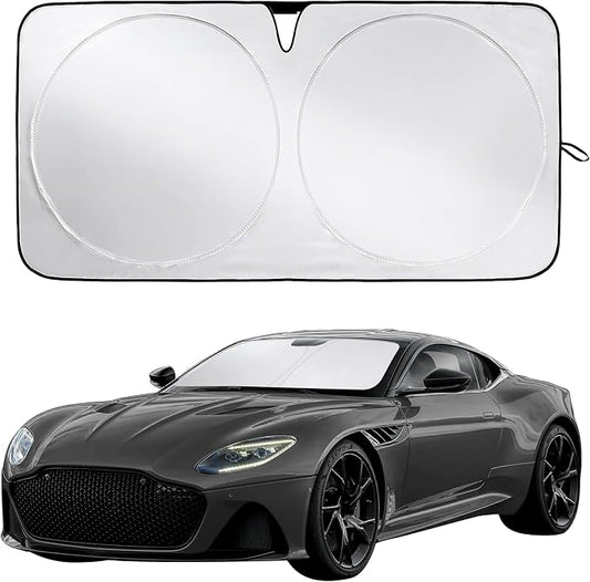 Econour Windshield Sunshade for Aston Martin DBS, DBS Superleggera 2008-2019, 2020, 2021 Sun Visor for Front Window Sun Shade Cover, UV Blocker & Protector, Car Accessories