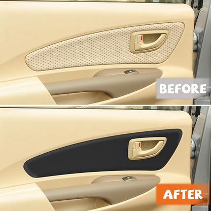 RUIANTE 4pcs Door Panel Cover Trim Replacement Compatible for Tucson 2006-2013 Car Interior Accessories (Black)