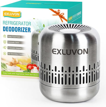 Refrigerator Deodorizer,Lasts for 10 Years Fridge Deodorizer Kitchen Gadgets Air Purifier Odor Eliminator for Fridge & Freezer, Car, Closet, RV and New Home,More Effective Than Baking Soda