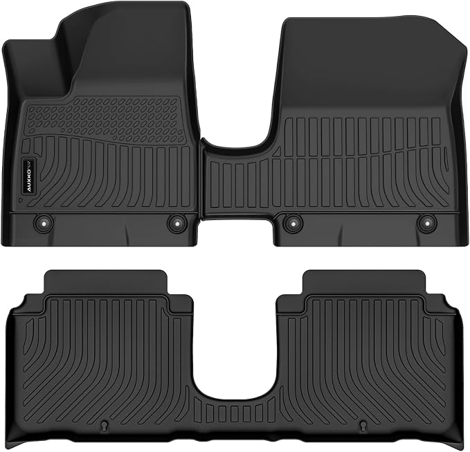 Auxko All Weather Floor Mats for Hyundai IONIQ 5 2026 2025 Movable Console Model TPE Liners All Season Accessories Guard Odorless Anti-Slip Floor Liners for Hyundai IONIQ 5