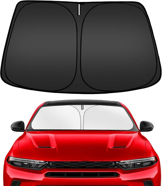 ARISMOTOR Windshield Sun Shade for Dodge Hornet 2023-2025 2026, Custom Fit Foldable Front Window Sunshade Sun Visor Protector, Block UV Rays Keep Your Car Cooler
