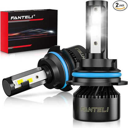 𝟫𝟢𝟢𝟦 Bulbs 6500K Cool White 40000LM 900% Brightness, 1:1 Size Plug and Play IP68 Waterproof Off-Road Lights, Pack of 2