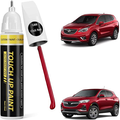(Chili Red (G8B) Car Touch Up Paint for GMC, Car Paint Scratch Repair Kit, Quick & Easy Solution, 2 in 1 Scratch Remover Pen with Color-Matched