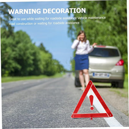 Mobestech 2pcs Car Warning Triangle Kit Reflective Emergency Signs for Vehicles Portable Tripod Warning Signs