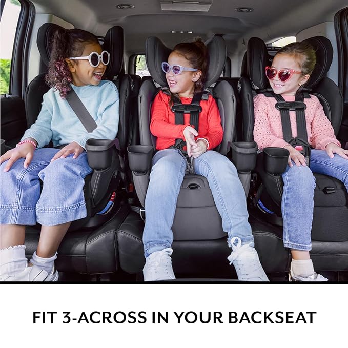 Evenflo All4Stages Slim Plus Canopy 4-in-1 Convertible Car Seat (Baker Gray)